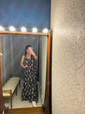 Pre-loved Black Floral Maxi-Dress