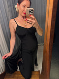 Pre-loved MR K Black Jumpsuit w Sheer Skirt