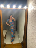 Pre-loved Auguste Blue Floral Wrap-Dress