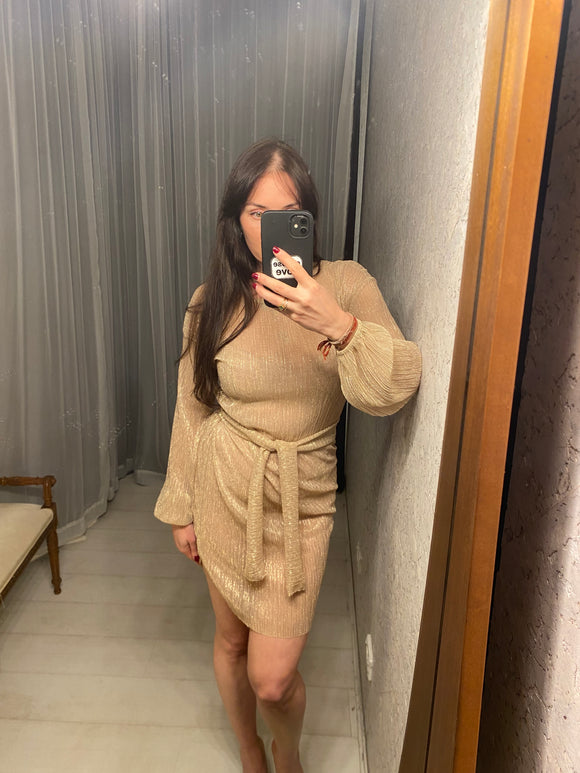 Pre-loved Gold Sheer Shift Dress