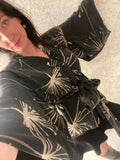 Pre-loved Sportscraft Black Kimono Silk Top
