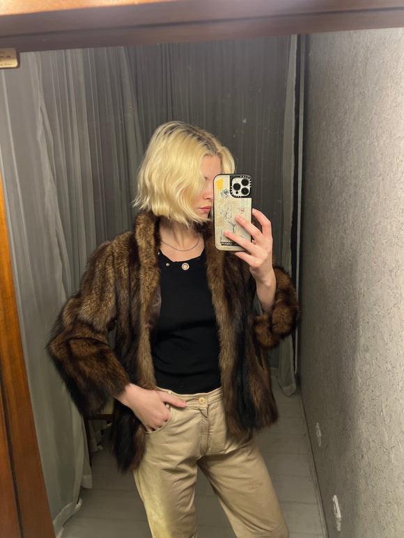 Vintage Fox Fur Coat (as is)