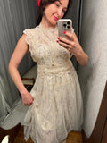 Pre-loved Zimmermann-Vibe Cream Lace Tulle Dress