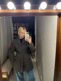Vintage Military Jacket, Red Insignias