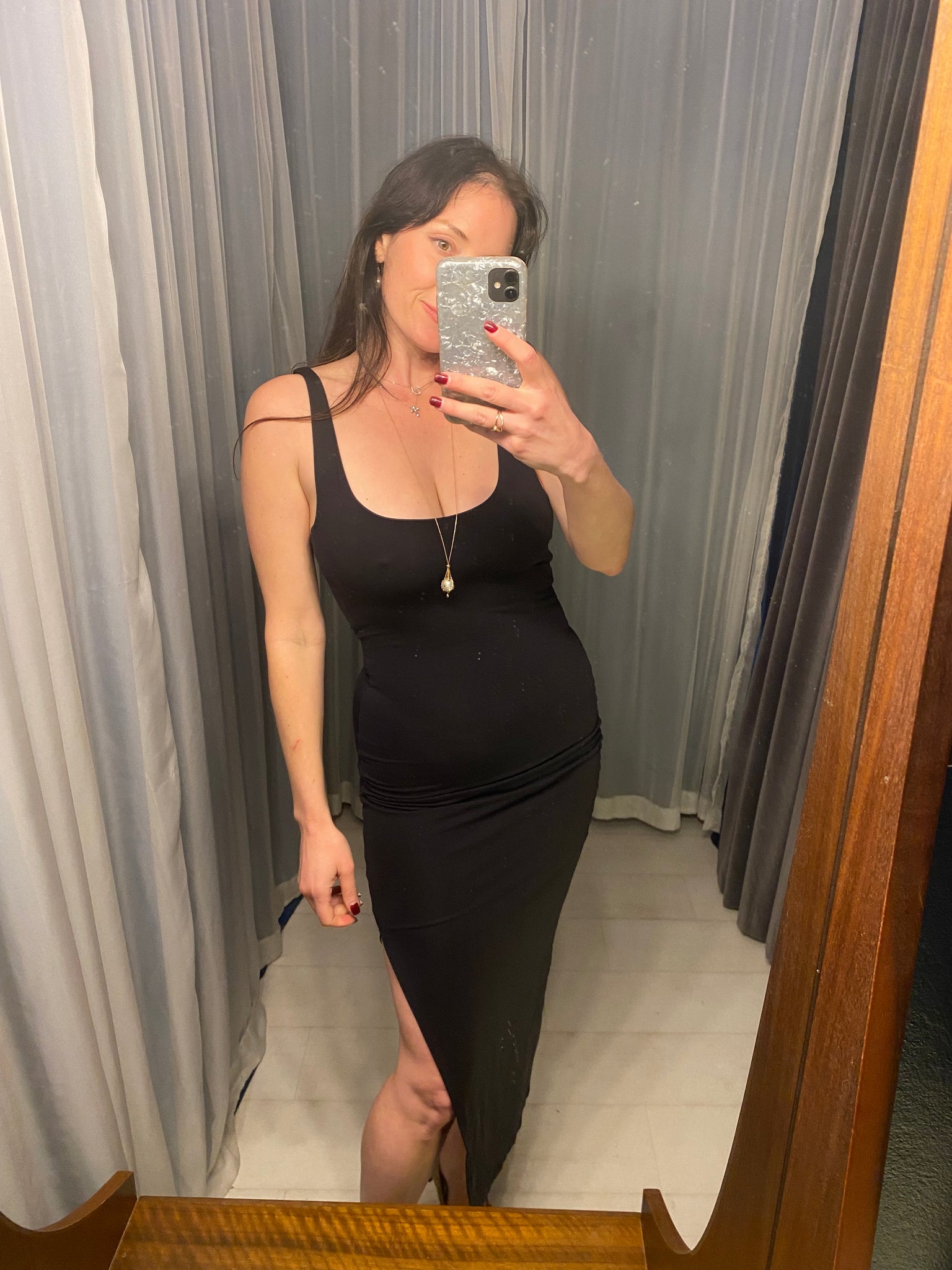 Pre-loved Kookai Black Bodycon Dress GrandDays Pre-loved Kookai Black Bodycon Dress GrandDays