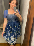Pre-loved Blue Sparkle Bust Embroidered Dress