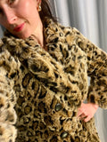 Pre-Loved Faux Fur Leopard Coat