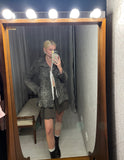 Vintage Grey Astrakhan Jacket