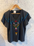 Vintage MONDI Black Embellished Top