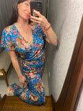 Pre-loved Auguste Blue Floral Wrap-Dress