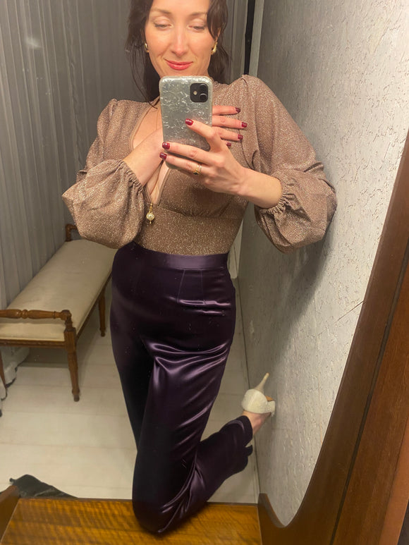 Pre-loved Malcolm Purple Satin Pants