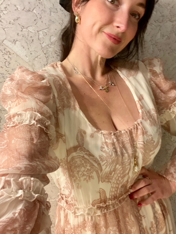 Pre-loved Zimmermann Inspired Pink Romance Maxi-Dress
