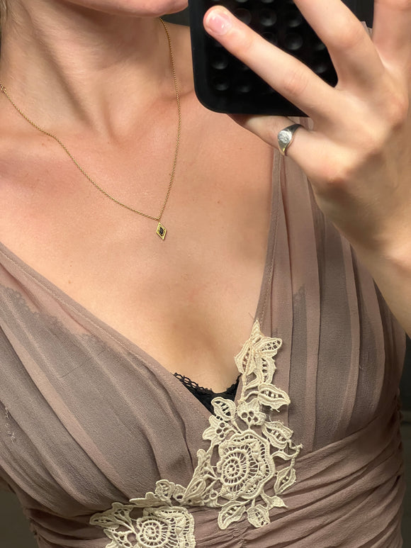 Pre-loved Rose Ruby Taupe Silk Maxi-Dress AS IS