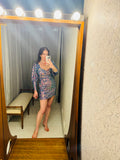 Pre-loved Blue Sequin Mini Dress