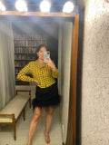 Pre-loved Yellow Check Crop Shirt