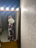 Pre-loved Blue Floral Maxi-Skirt