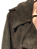 Vintage UK 70's Suede Overcoat.