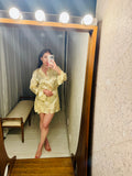 Pre-loved LIONESS Cream Satin Shirt Dress