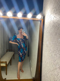 Pre-loved Blue Floral Ruched Dress