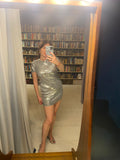Pre-loved Karma Express Silver Sequin Mini Dress