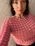 Pre-loved Sorelle Pink Bubble Crop Top