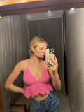 Handmade Pink Crochet Top