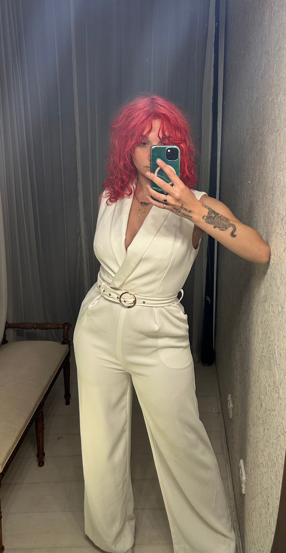 Pre-loved White Jumpsuit