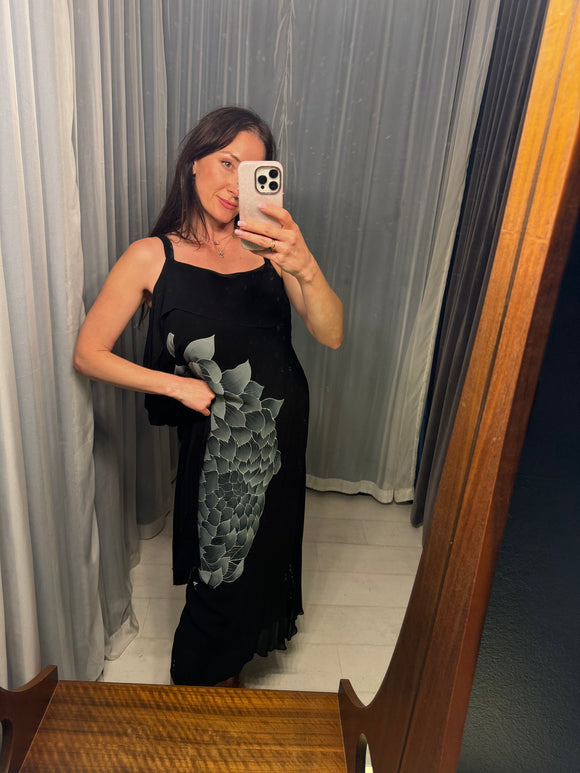 Pre-loved AKIRA Isogawa Black Handpainted Dress