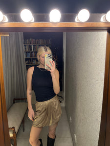 Pre-loved Forever Gold Mini Skirt