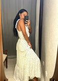 Pre-loved White Polkadot Maxi-Dress