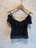 NEW w tag NBD Black Sequin Top