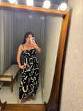 Pre-loved Seven Wonders Black Squiggle Dress