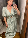 Pre-loved Mint Green Floral Tea Dress