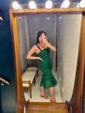 Pre-loved Ginger & Smart Green Navy Lace Dress