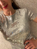 Pre-loved Karma Express Silver Sequin Mini Dress