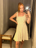 Pre-loved Portmans Linen Blend Polkadot Dress