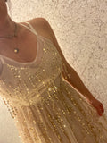Pre-loved Blush Gold Sequin Tulle Dress