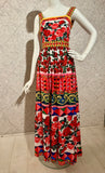 Pre-loved Dolce Gabbana Vibes Rose Maxi-Dress