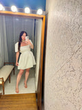 Pre-loved Dazie White Dress w Waist Tie