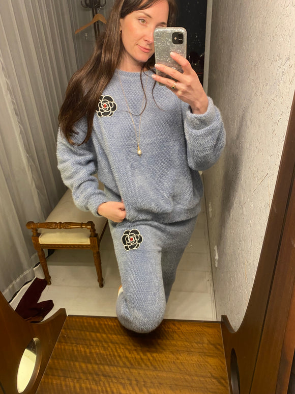 Pre-loved Anna Blue Soft Tracksuit Set