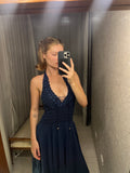 Pre-loved Navy Halter Dress