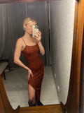 Pre-loved Copper Lace Long Dress