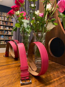 Pre-loved PRADA Pink Leather Belt