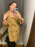 Vintage Camel & Wool Coat "London Maid"