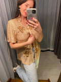 Vintage Maple Leaf Sparkle Top