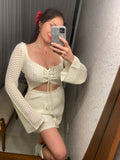 Pre-loved Indi Luxe Cream Crochet Dress