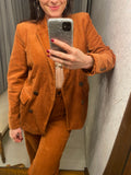 Pre-loved Pimkie Terracotta Corduroy Suit