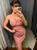 Pre-loved Red Gingham Check Mini Dress