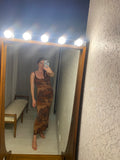 Pre-loved Brown Camo Knit Dress