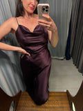 Pre-loved I.S Plum Purple Bias Slip Dress